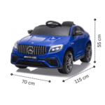 Лицензиран акумулаторен джип Mercedes GLC 63S AMG, 12V7Ah, R/C 2,4G, EVA гуми - Image 4