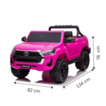 Лицензиран акумулаторен джип Toyota Hilux, 180W, 12V/14Ah, R/C 2.4G, EVA гуми, 4х4 - Image 20