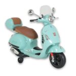 Лицензиран Детски Акумулаторен Мотор Vespa GTS Super, 12V4.5Ah, LED светлини - Image 2