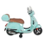Лицензиран Детски Акумулаторен Мотор Vespa GTS Super, 12V4.5Ah, LED светлини - Image 3