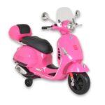 Лицензиран Детски Акумулаторен Мотор Vespa GTS Super, 12V4.5Ah, LED светлини - Image 2