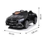 Лицензирана акумулаторна кола Mercedes Benz SL65, 70W, 12V7Ah, R/C 2.4G, EVA гуми - Image 6