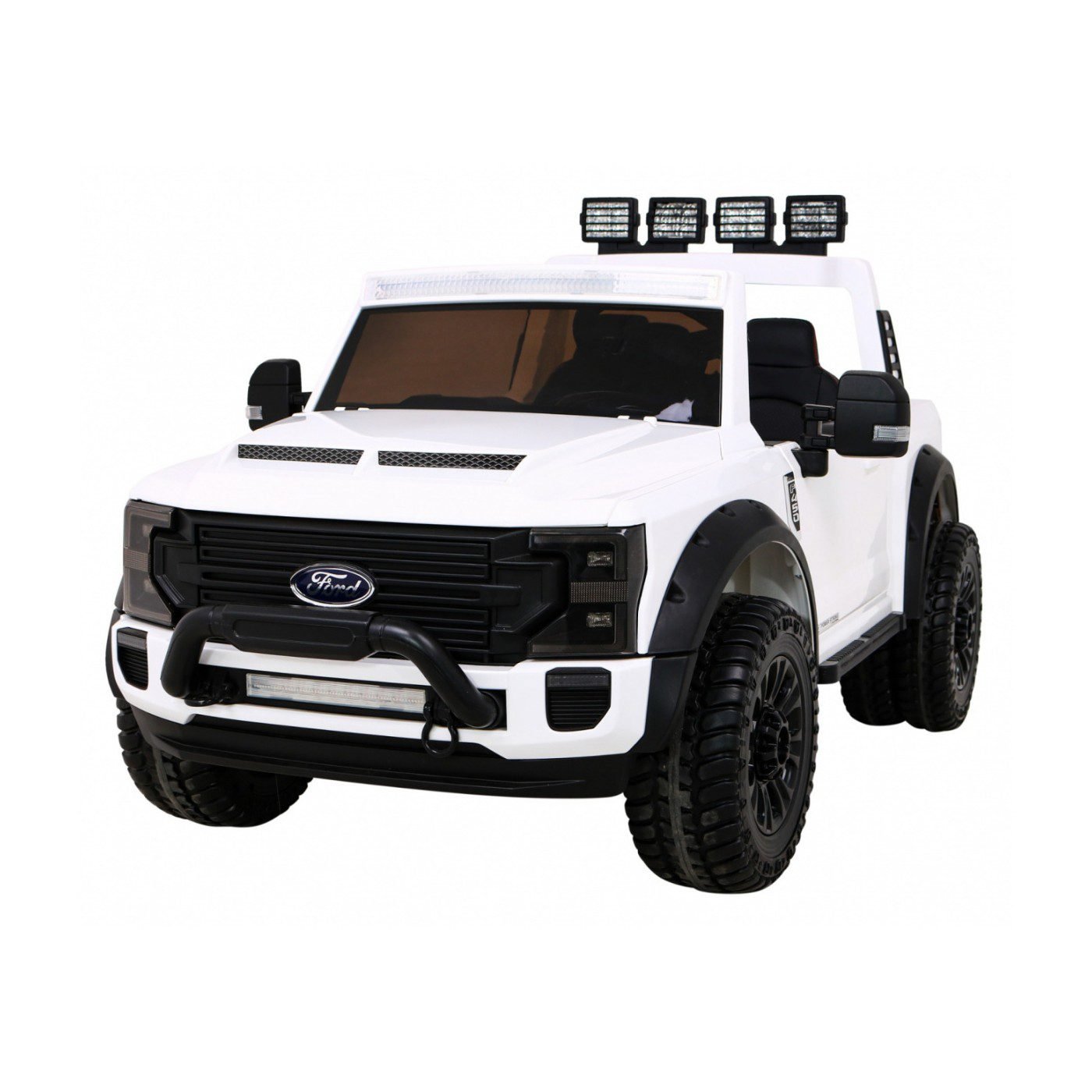 ford-super-duty-white-6.jpg Лицензиран Акумулаторен Джип Ford Super Duty F450,180W, 12V/10Ah, 4x4, Premium - Image 1