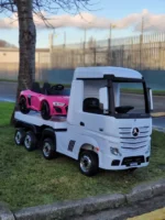 Детски Акумулаторен Камион Mercedes ACTROS, 4х4, 140W,12V/7Ah, EVA гуми - Image 5