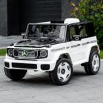 Лицензиран Акумулаторен Джип Mercedes EQG 2026, 140W, 12V/9Ah, EVA гуми - Image 11