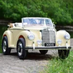 Лицензирана акумулаторна ретро кола Mercedes 300S , 90W, 12V/7Ah, R/C 2.4G, EVA гуми - Image 4
