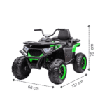 Детско акумулаторно АТВ SuperOffroad, 140W, 12V/7Ah, R/C 2.4, 4х4 - Image 21