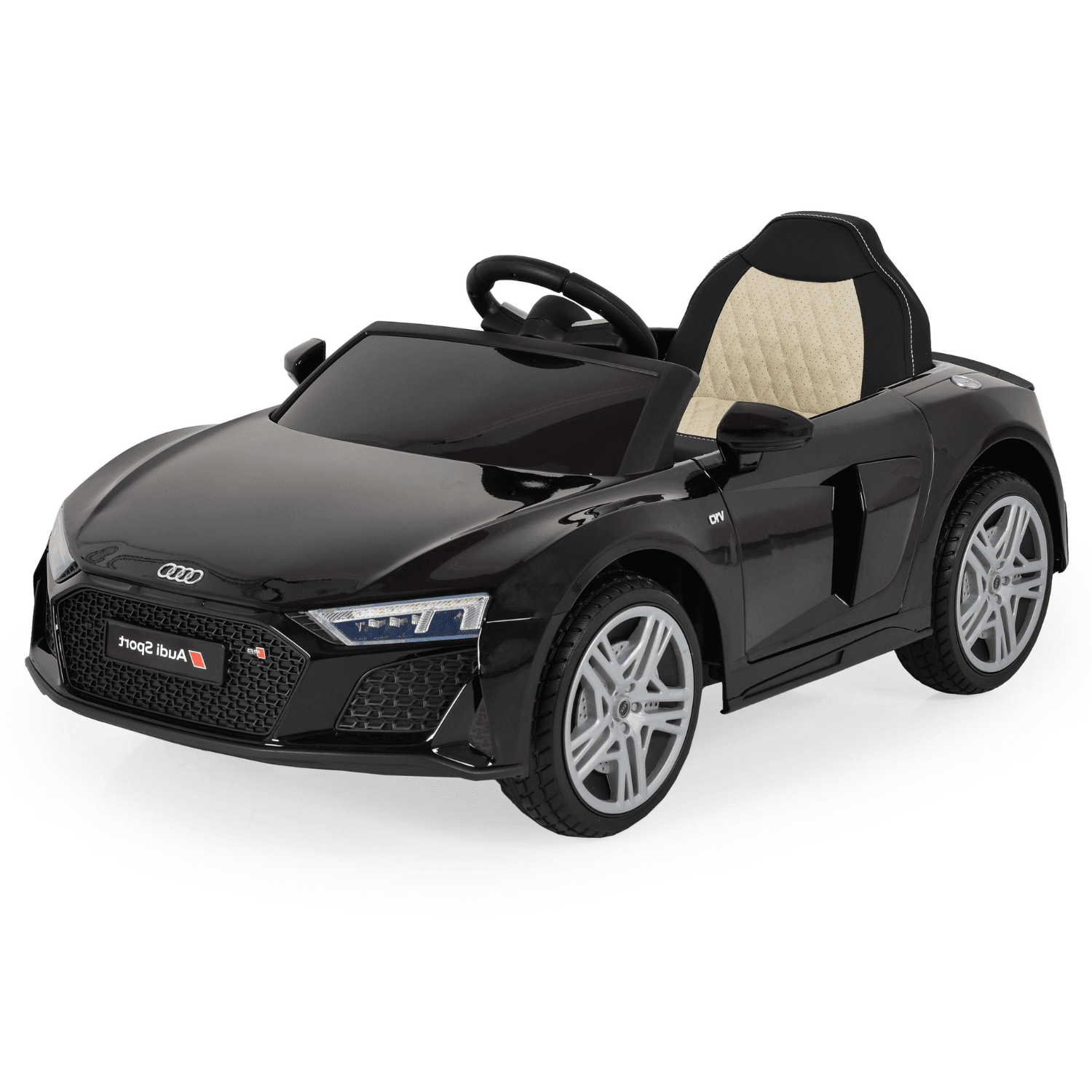 razmeri-2-min.png Лицензирана акумулаторна кола Audi R8 Spyder, 50W, 12V7AH, EVA Гуми, MP3 Плеър - Image 1