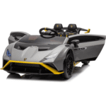 Лицензирана акумулаторна кола Lamborghini Huracán STO, 100W, 12V/7Ah, EVA гуми, MP3 - Image 3