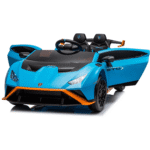 Лицензирана акумулаторна кола Lamborghini Huracán STO, 100W, 12V/7Ah, EVA гуми, MP3 - Image 3