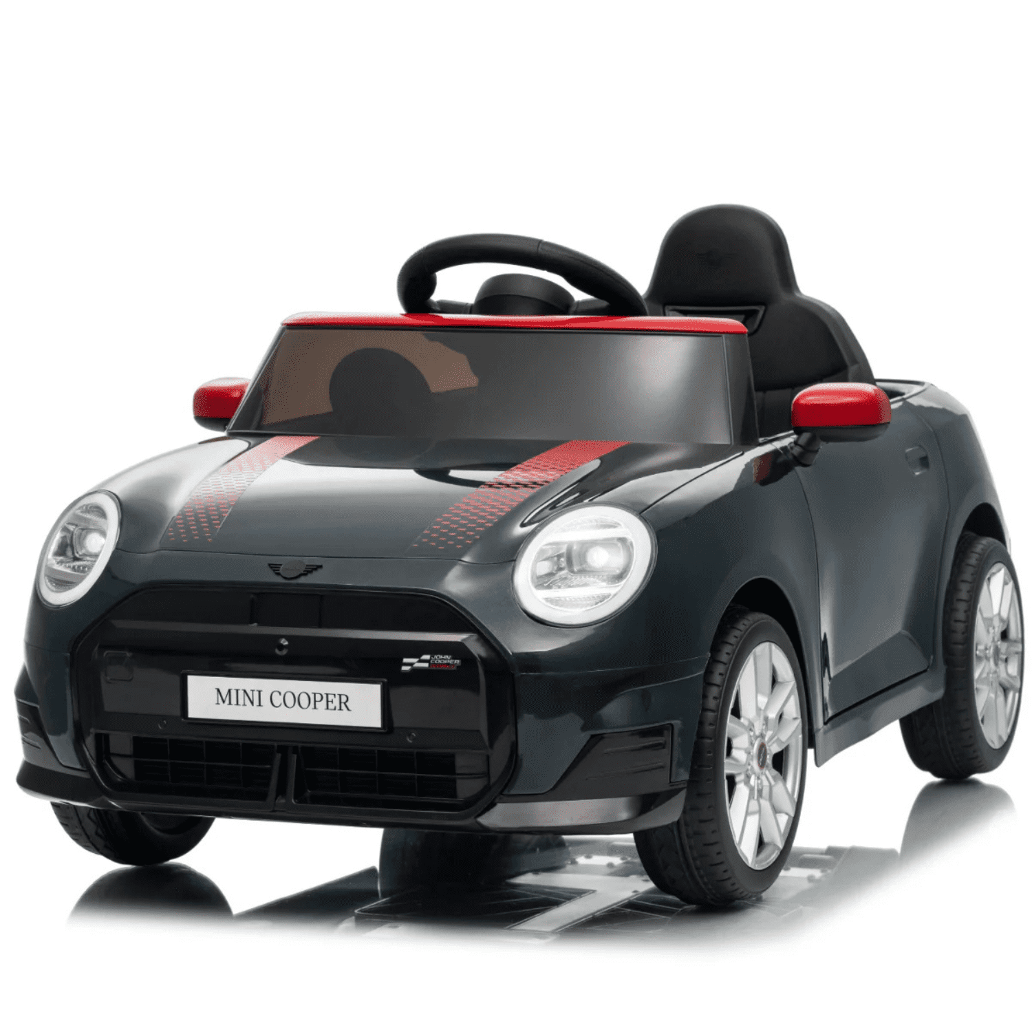 razmeri-2026-01-26t161715.296.png Лицензирана Детска Акумулаторна Количка Mini Cooper, 150W, 12V/7Ah, EVA гуми, MP3 - Image 1