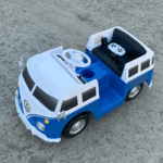 Лицензирана акумулаторна кола VW Samba 12V/7Ah, 100W, EVA гуми, MP3 - Image 7