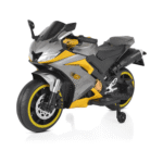 Детски Акумулаторен Мотор Motocross, 12V/7Ah, Bluetooth, металик цвят