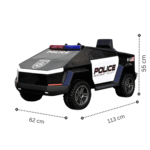 Детска Акумулаторна Кола POLICE BJ2102, 90W, 12V/7Ah, R/C 2.4 - Image 28