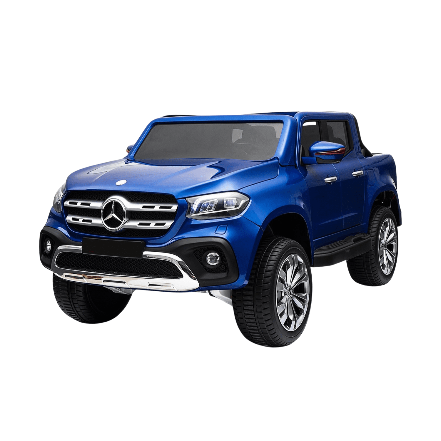 razmeri-58.png Лицензиран акумулаторен джип Mercedes X-Class, 180W, 12V14AH, 4X4, EVA Гуми, MP3 Плеър - Image 1