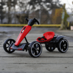 Детски акумулаторен картинг GoKart V2, 12V/7Ah, 45W, EVA гуми, сгъваем, R/C 2.4G - Image 8