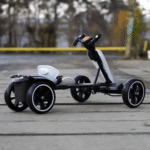 Детски акумулаторен картинг GoKart V2, 12V/7Ah, 45W, EVA гуми, сгъваем, R/C 2.4G - Image 4