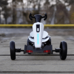 Детски акумулаторен картинг GoKart V2, 12V/7Ah, 45W, EVA гуми, сгъваем, R/C 2.4G - Image 3