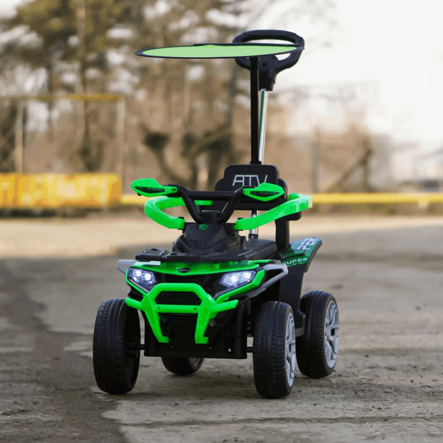 razmeri-temukoli-2026-03-05t162508.902-1.png Детско Акумулаторно ATV 4в1 с дръжка, 40W 6V, EVA гуми - Image 1