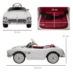 Лицензирана Акумулаторна Ретро Кола BMW 507, 12V/4.5AH, R/C 2.4G - Image 3